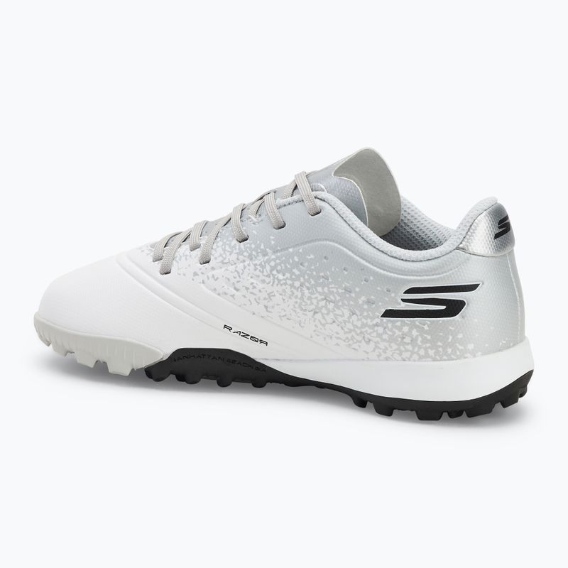 SKECHERS Razor 1.5 Td Jr TF детски футболни обувки бяло/сребристо 3