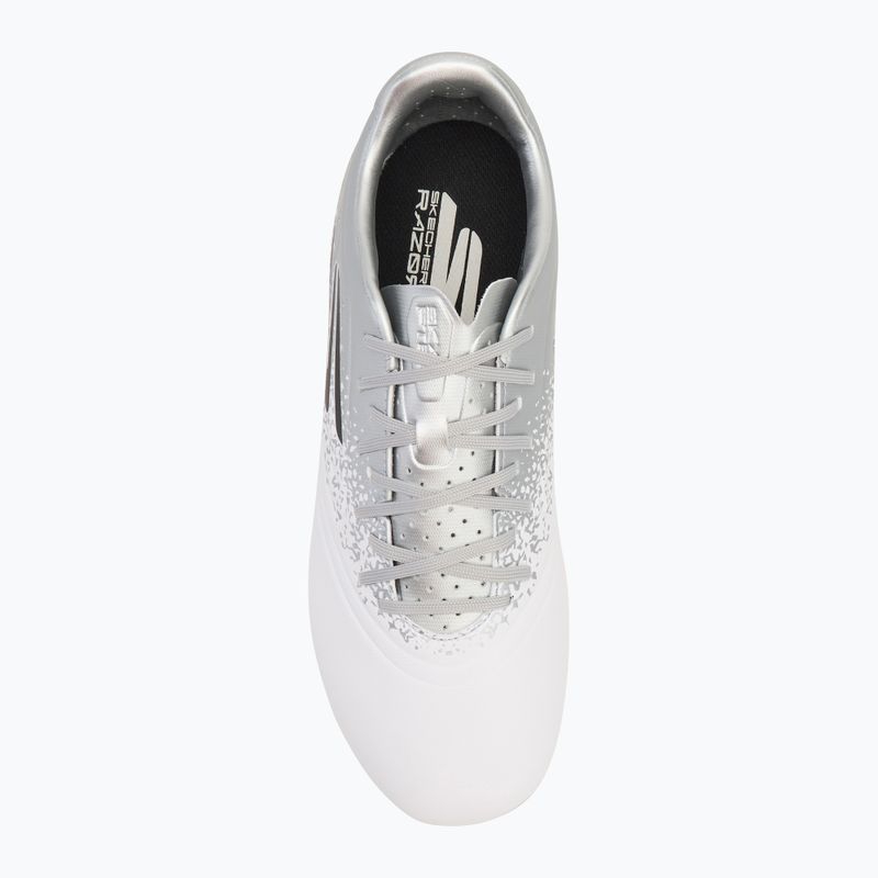 Мъжки футболни обувки SKECHERS Razor 1.5 Academy FG white/silver 5