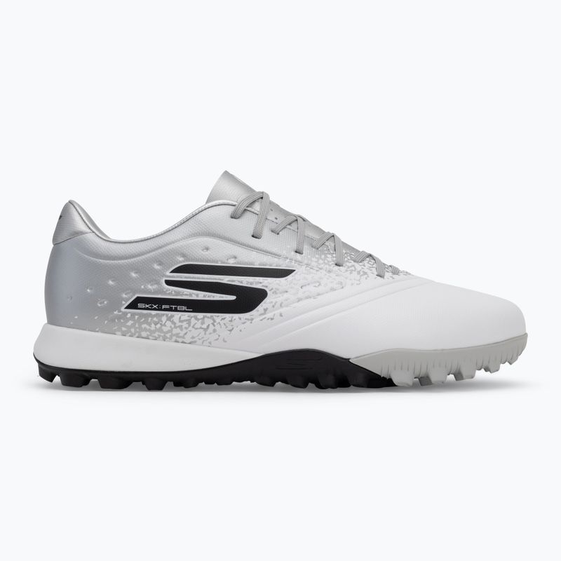 SKECHERS Razor 1.5 Academy TF мъжки футболни обувки бяло/сребристо 2