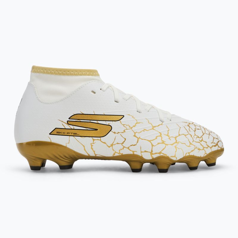 Детски футболни обувки SKECHERS Skx 1.5 Youth High Jr FG white/gold 2