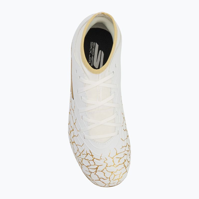 Детски футболни обувки SKECHERS Skx 1.5 Youth High Jr FG white/gold 5