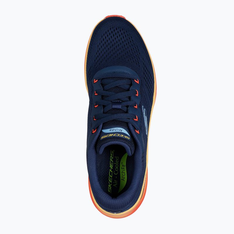Мъжки обувки SKECHERS Arch Fit 2.0 navy leather/multi trim 5