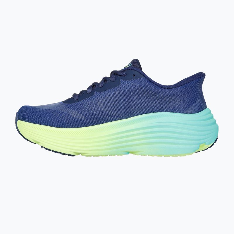 Дамски обувки за бягане SKECHERS Max Cushioning Endeavour Hallandale navy/lime 3