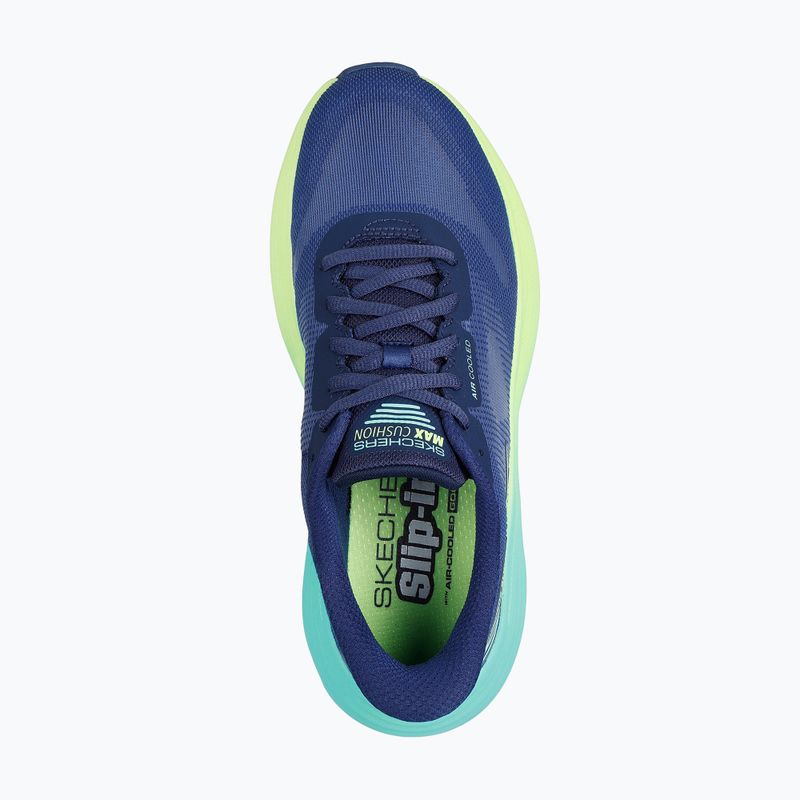Дамски обувки за бягане SKECHERS Max Cushioning Endeavour Hallandale navy/lime 5