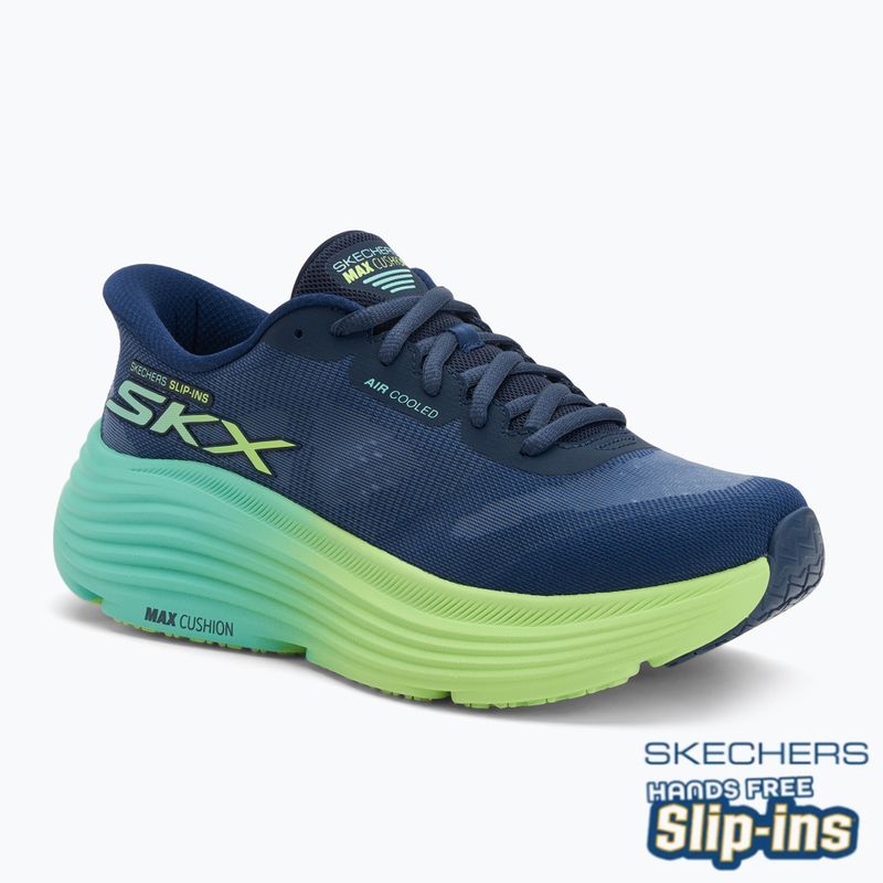 Дамски обувки за бягане SKECHERS Max Cushioning Endeavour Hallandale navy/lime
