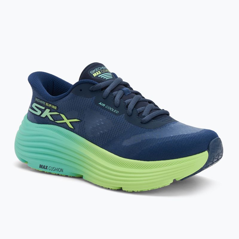Дамски обувки за бягане SKECHERS Max Cushioning Endeavour Hallandale navy/lime