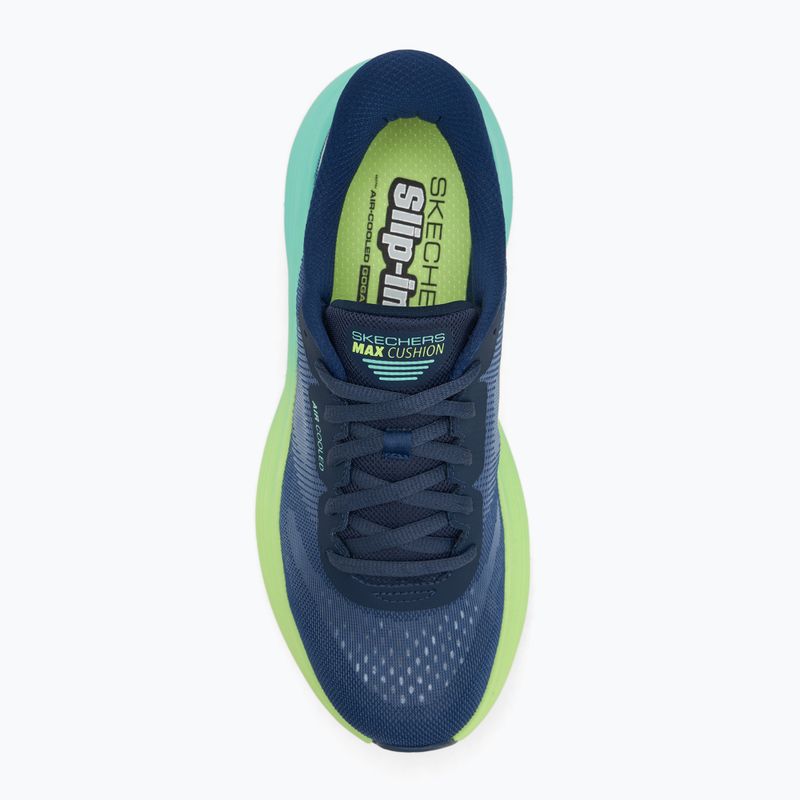 Дамски обувки за бягане SKECHERS Max Cushioning Endeavour Hallandale navy/lime 5