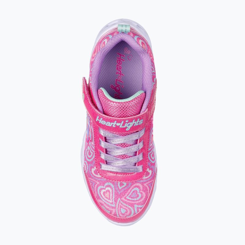 Детски обувки SKECHERS Heart Lights Boogie Love hot pink/multi 6