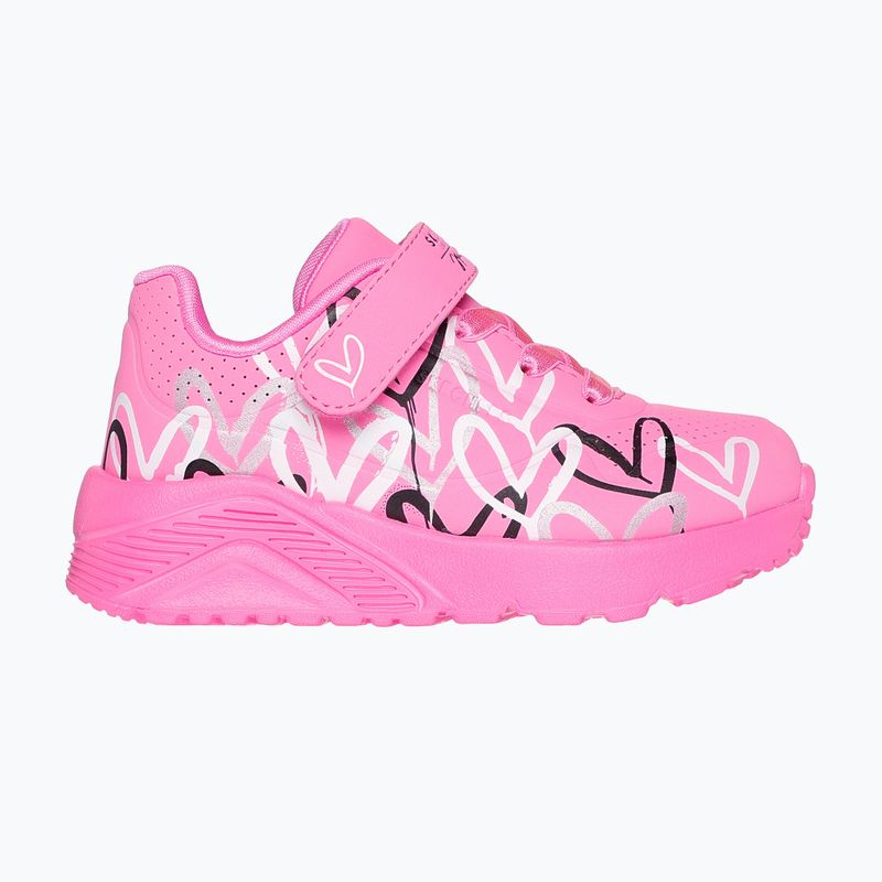 Детски обувки SKECHERS Uno Lite Love Levitate hot pink/multi 2