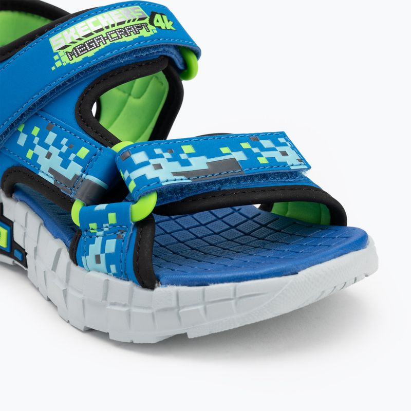 Детски сандали SKECHERS Mega Splash черни/сини/лайм 7