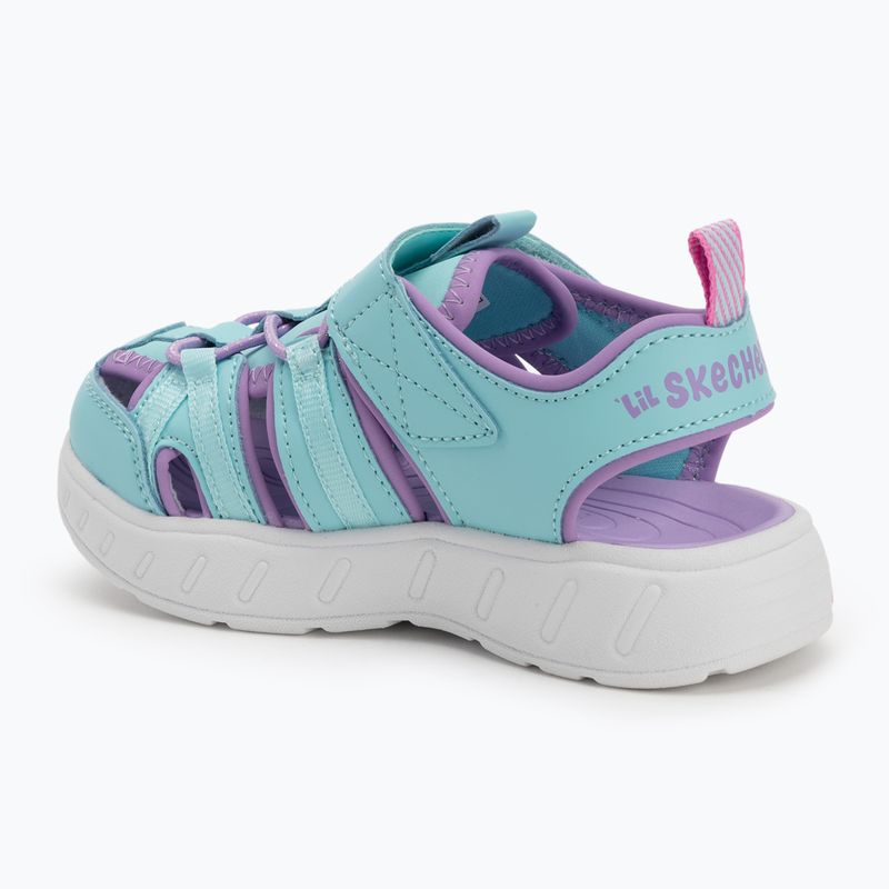 Детски сандали SKECHERS Play Scene Splash Cute Crew тюркоаз/лавандула 3
