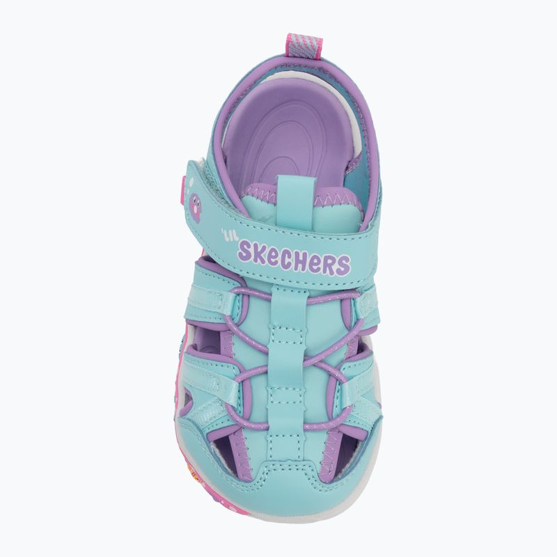 Детски сандали SKECHERS Play Scene Splash Cute Crew тюркоаз/лавандула 5