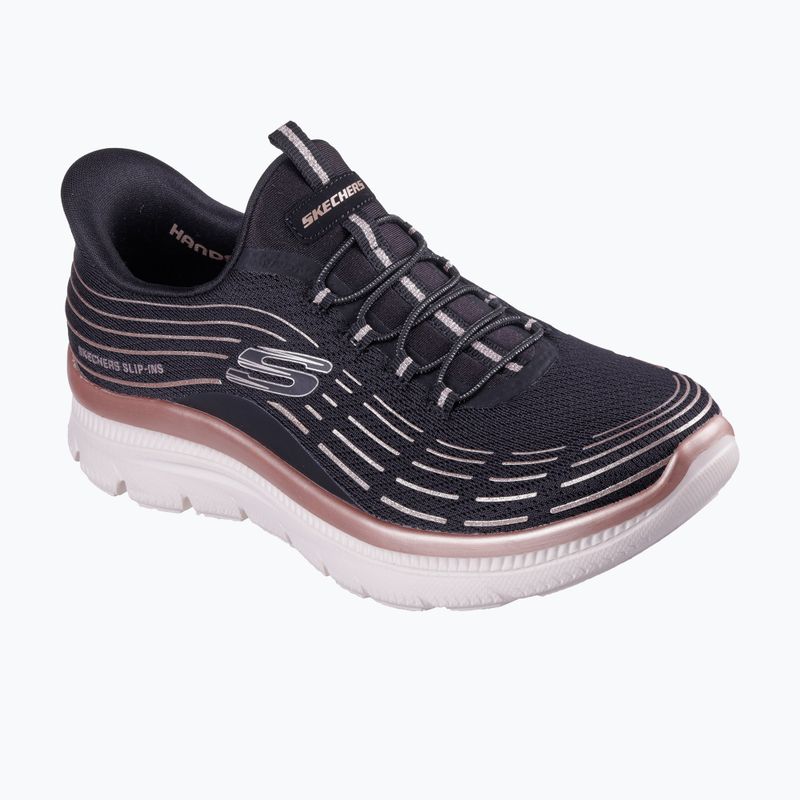 Дамски обувки SKECHERS Summits Plus Soft Luster black/rose gold 8