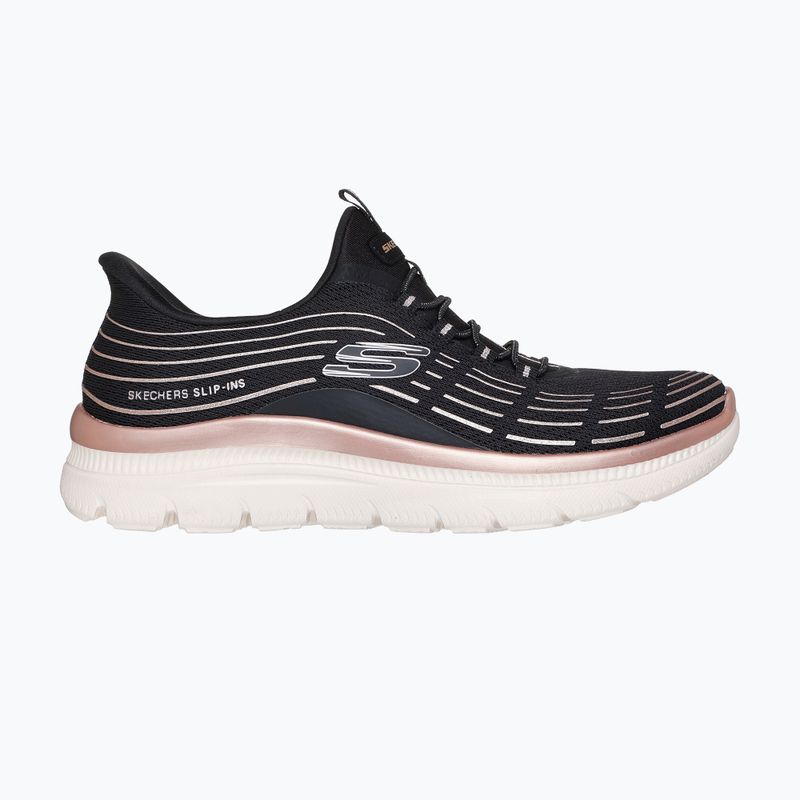 Дамски обувки SKECHERS Summits Plus Soft Luster black/rose gold 9