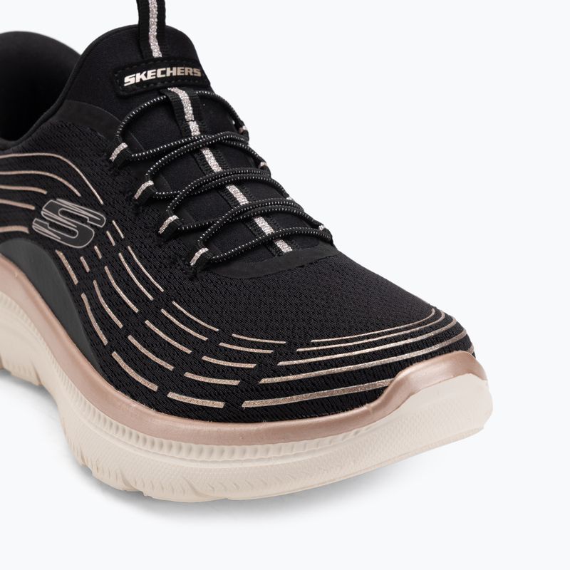 Дамски обувки SKECHERS Summits Plus Soft Luster black/rose gold 7