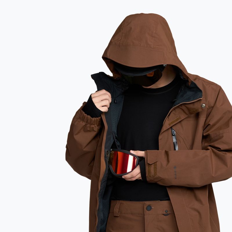 Мъжко яке за сноуборд Volcom L Insulated GTX brown 8