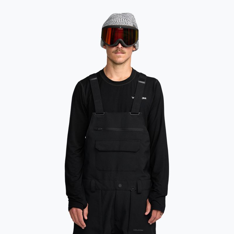 Мъжки панталони за сноуборд Volcom Roan Bib Overall black 6