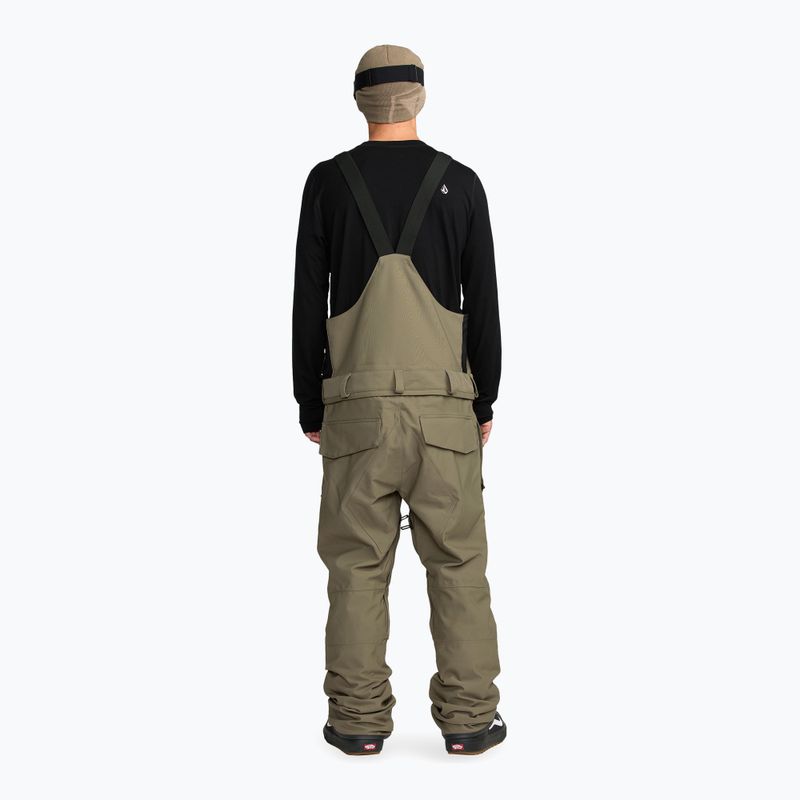 Мъжки панталони за сноуборд Volcom Roan Bib Overall military 3
