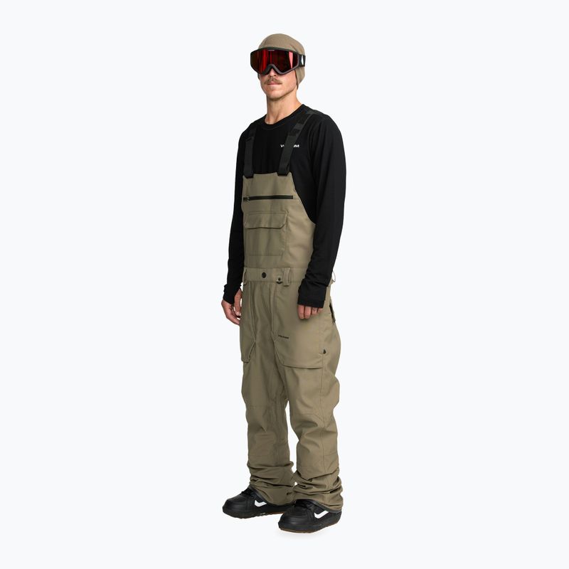 Мъжки панталони за сноуборд Volcom Roan Bib Overall military 5