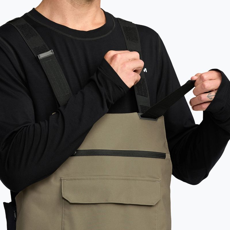 Мъжки панталони за сноуборд Volcom Roan Bib Overall military 7