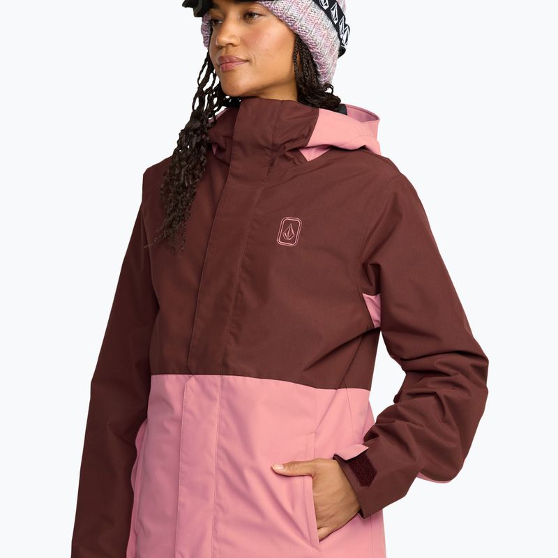 Дамско скиорско яке Volcom Bolt Insulated oxblood 5