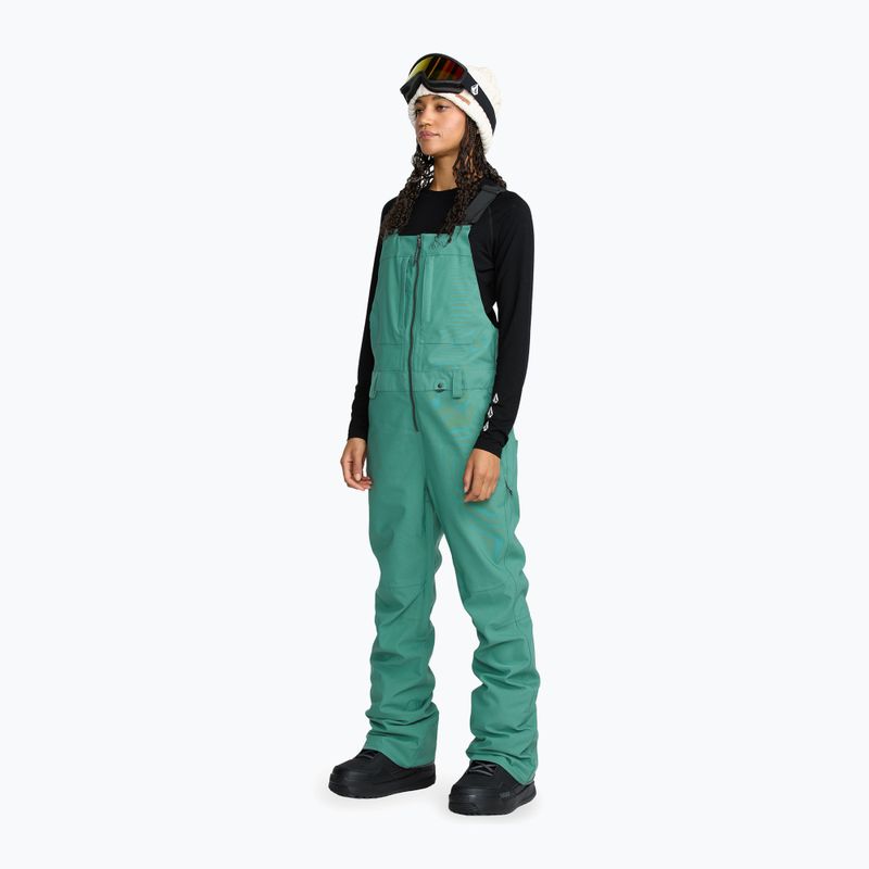 Дамски скиорски панталони Volcom Swift Bib Overall spruce green 5