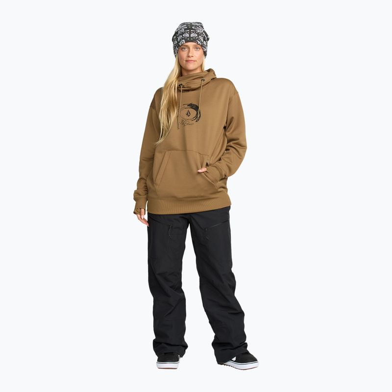 Дамски суитшърт за сноуборд Volcom Riding Hydro P/O bronze 2