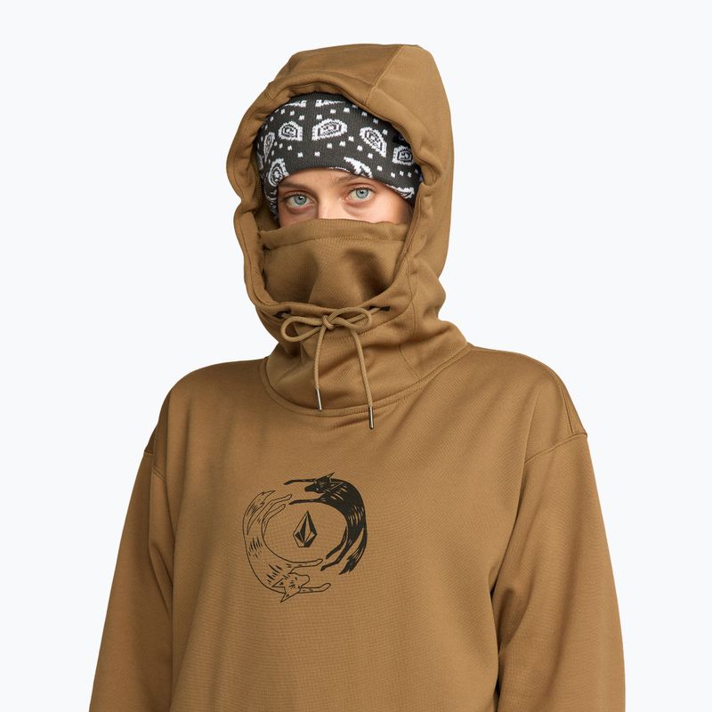 Дамски суитшърт за сноуборд Volcom Riding Hydro P/O bronze 5