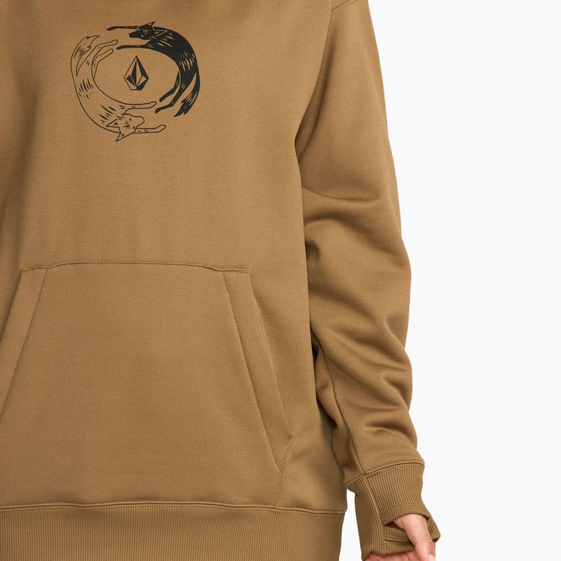Дамски суитшърт за сноуборд Volcom Riding Hydro P/O bronze 6