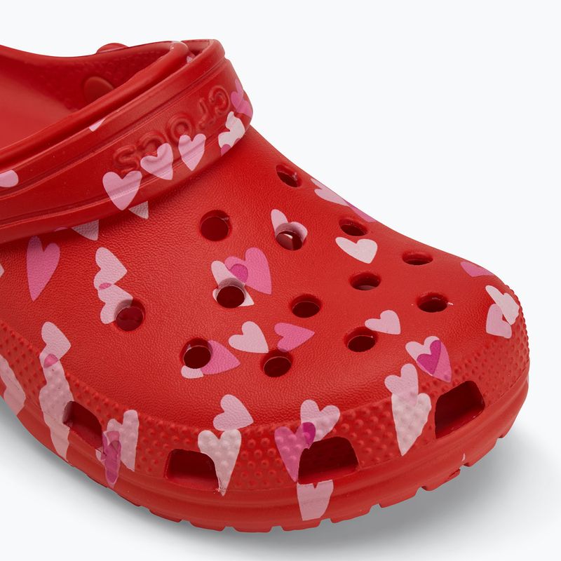 Crocs Classic Valentines Day Kids Clog cherry red 8
