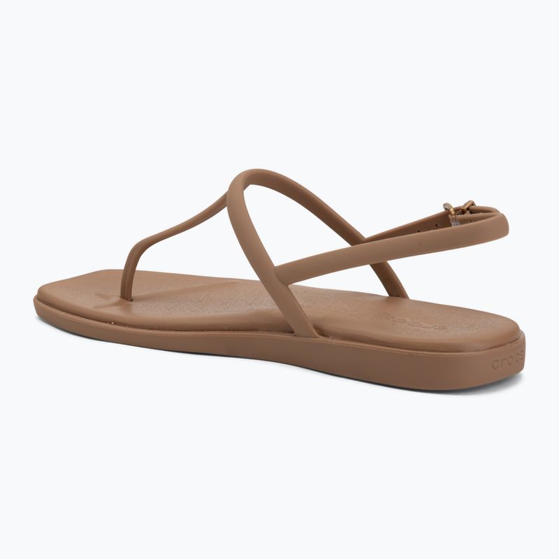 Дамски сандали Crocs Miami Thong Flip milk chocolate 3