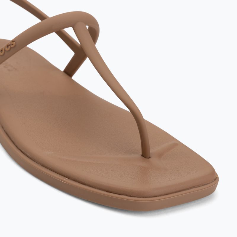Дамски сандали Crocs Miami Thong Flip milk chocolate 7