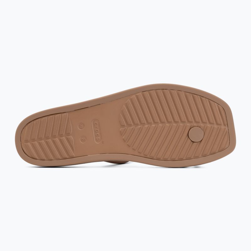Дамски чехли Crocs Miami Toe Loop Sandal milk chocolate 4