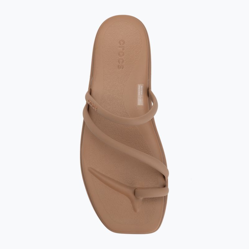 Дамски чехли Crocs Miami Toe Loop Sandal milk chocolate 5