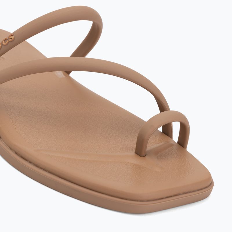 Дамски чехли Crocs Miami Toe Loop Sandal milk chocolate 7