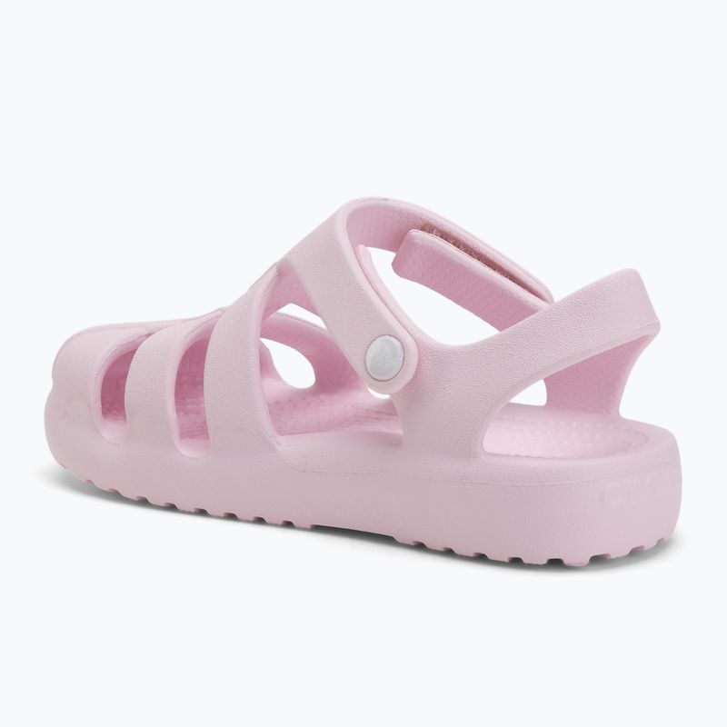 Детски сандали Crocs Classic Fisherman розово мляко 3