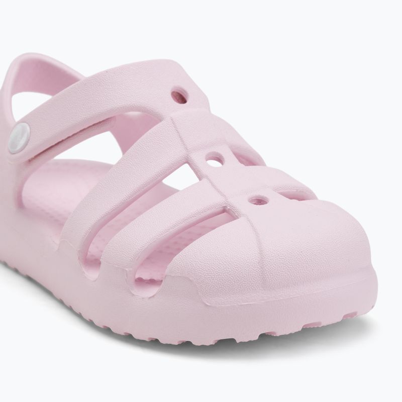 Детски сандали Crocs Classic Fisherman розово мляко 7