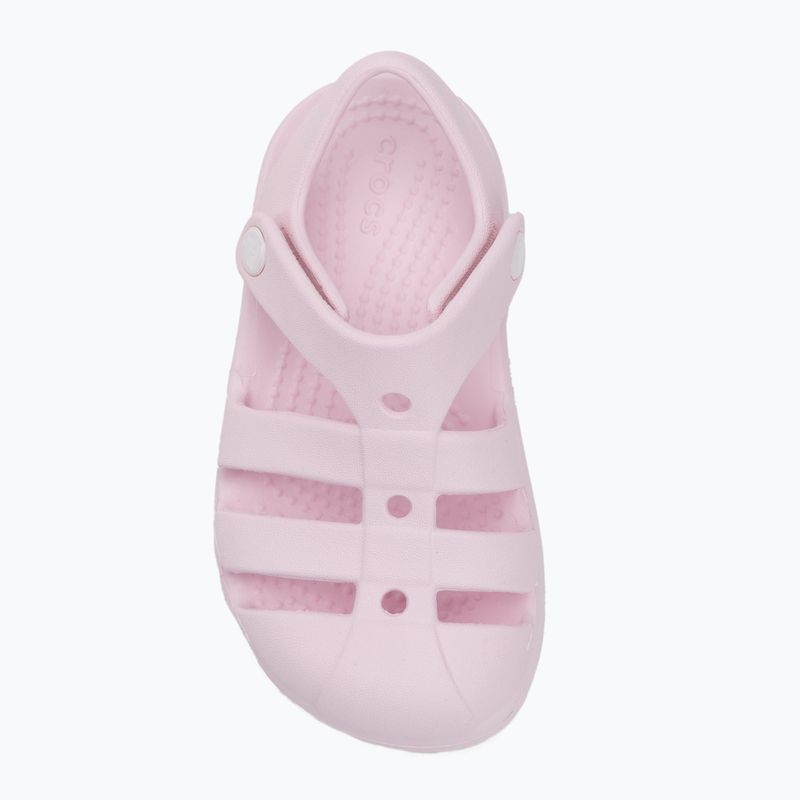 Детски сандали Crocs Classic Fisherman Kids Toddler розово мляко 5