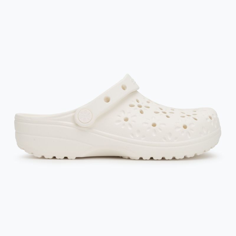Crocs Classic Floral Cutout Clog chalk джапанки 3
