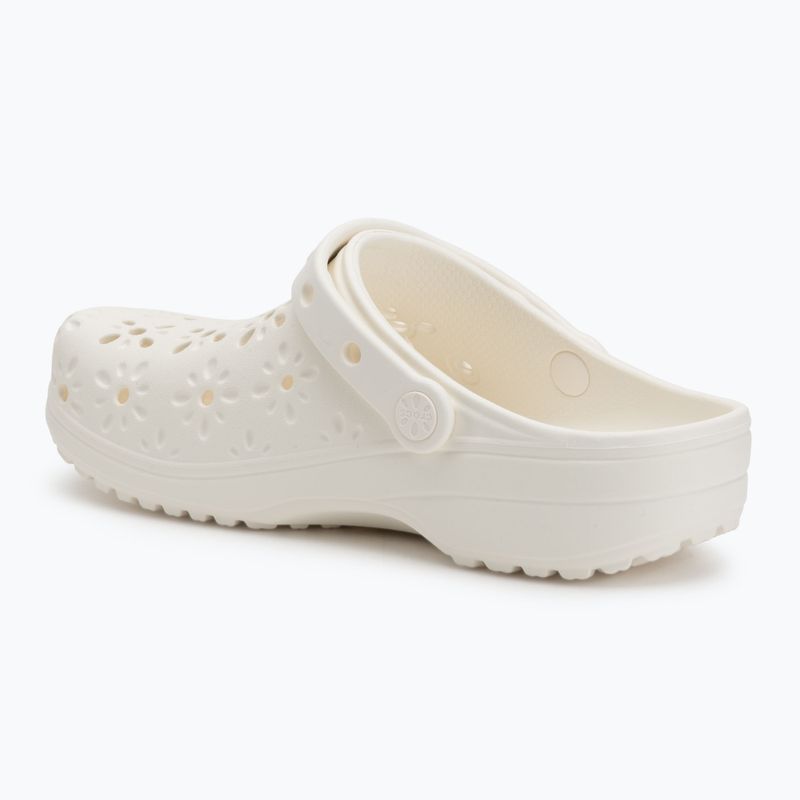 Crocs Classic Floral Cutout Clog chalk джапанки 4