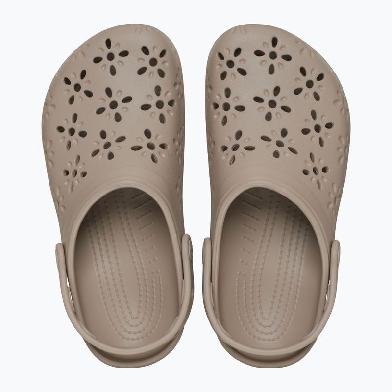 Crocs Classic Floral Cutout Clog джапанки сиво 2