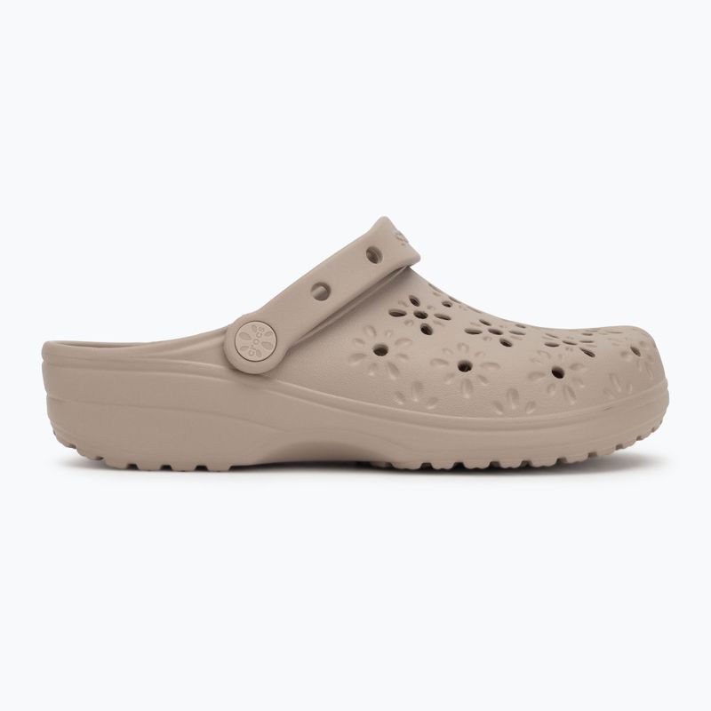 Crocs Classic Floral Cutout Clog джапанки сиво 3