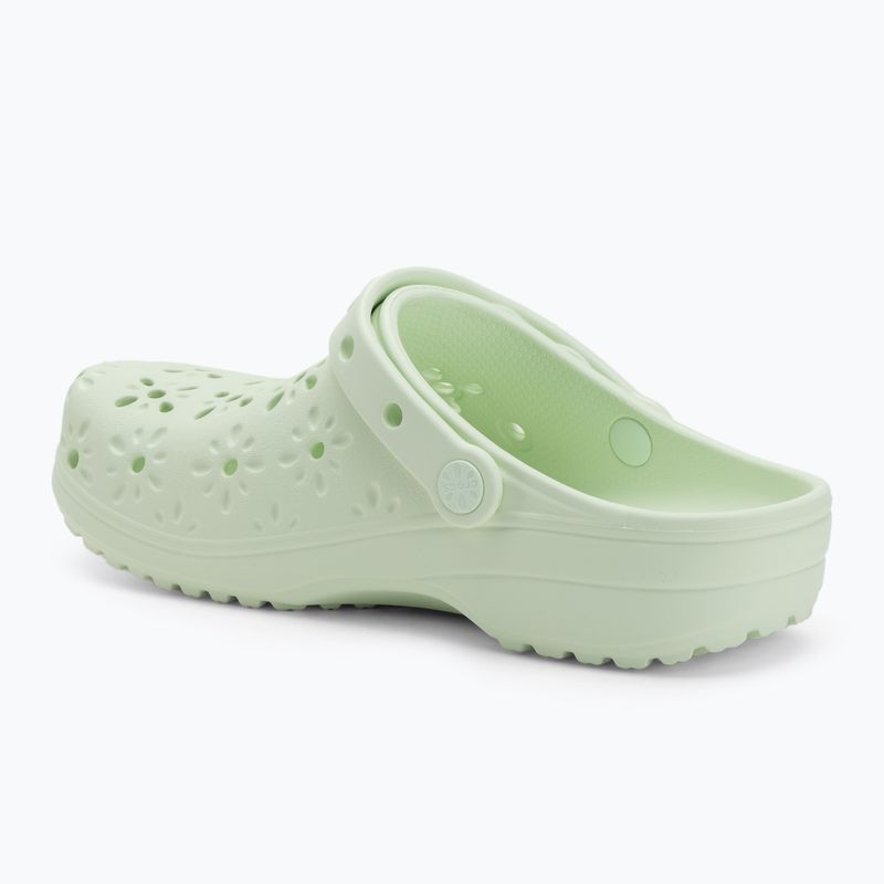 Crocs Classic Floral Cutout Clog джапанки с нефритена окраска 4
