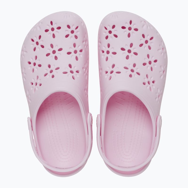 Crocs Classic Floral Cutout Clog розово мляко 2