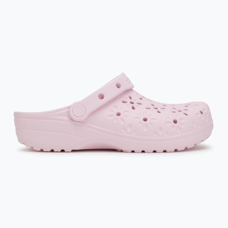 Crocs Classic Floral Cutout Clog розово мляко 3