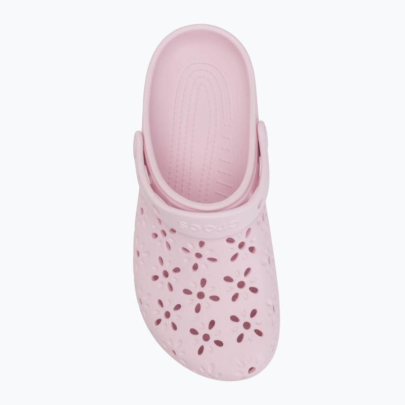 Crocs Classic Floral Cutout Clog розово мляко 6