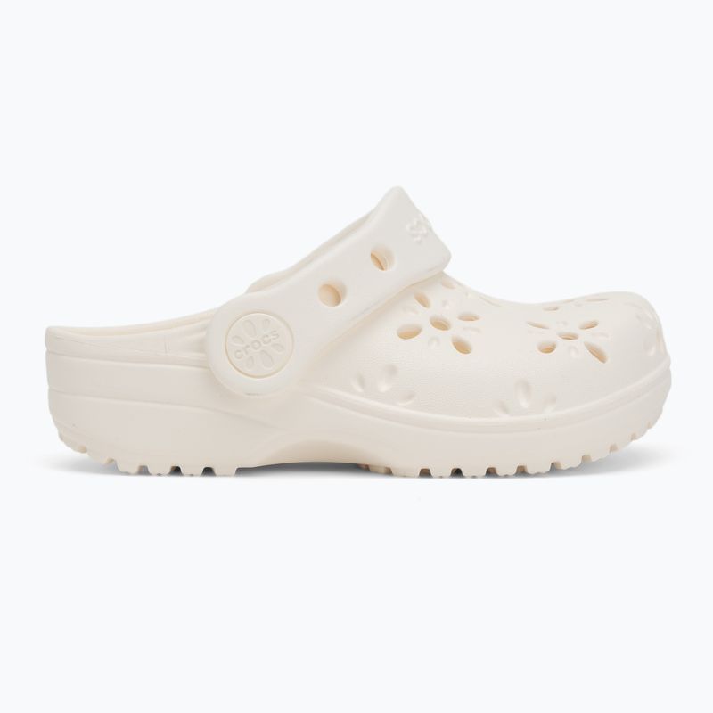 Crocs Classic Floral Cutout Clog Kids Toddler chalk джапанки 3