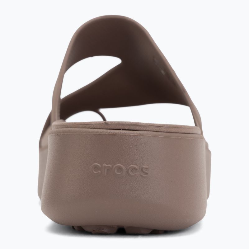 Дамски джапанки Crocs Getaway Platform Toe Loop truffle 6