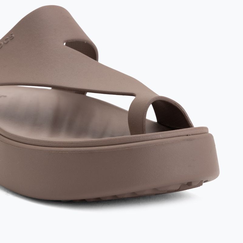 Дамски джапанки Crocs Getaway Platform Toe Loop truffle 7