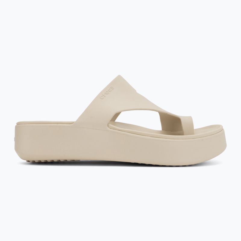 Дамски джапанки Crocs Getaway Platform Toe Loop sandstone 2